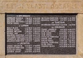 Jména padlých z Vacanovic, Lipňan, Lazníček, Svrčova a Zákřova, autor: Mojmír Bém