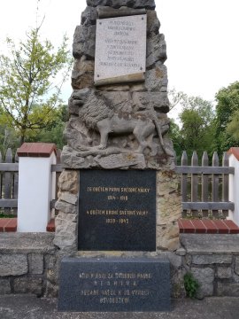 Pomník obětem 1. světové války, autor: Pavlína Seifertová, ZŠ Benešova